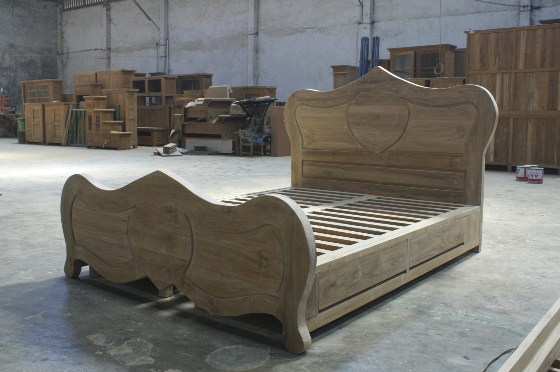 01-LIU06 Liu Bombay Bed 120x200x150 (New teak-Unf) 1pcs (5)
